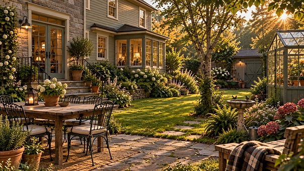 Casa, Arquitectura, Jardín, Naturaleza