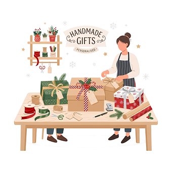 Free Christmas Gift Box illustration and picture