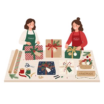Free Christmas Gifts illustration and picture