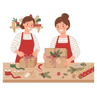 Free Christmas Gifts illustration and picture