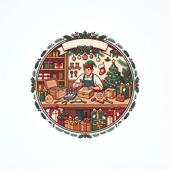 Free Christmas Gift illustration and picture