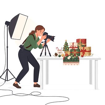 Free Christmas Photography Woman illustration and picture