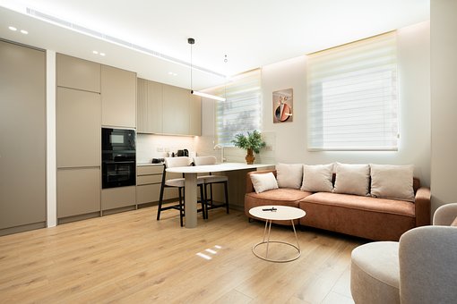Modernes Wohnzimmer, Innendesign
