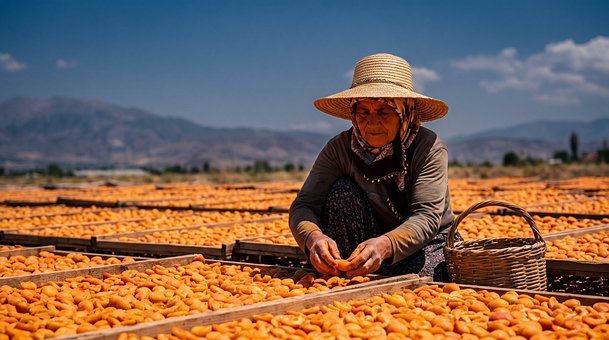 Free Drying Apricots photo and picture