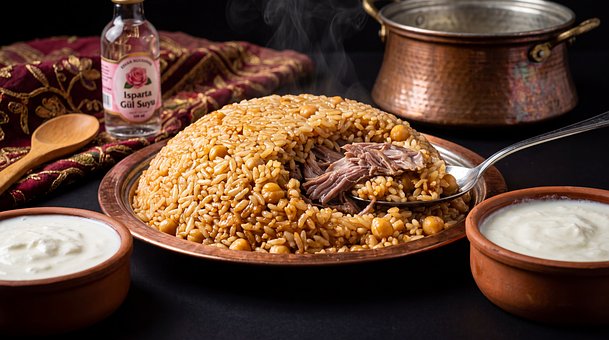 Free Rice Meat illustration and picture