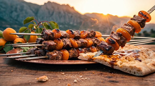 Free Grilling Kebab photo and picture