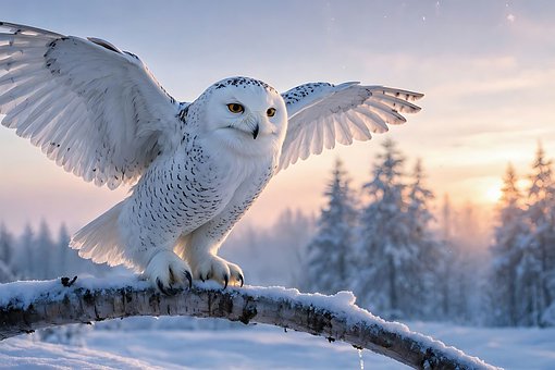 Free Owl Snow photo and picture