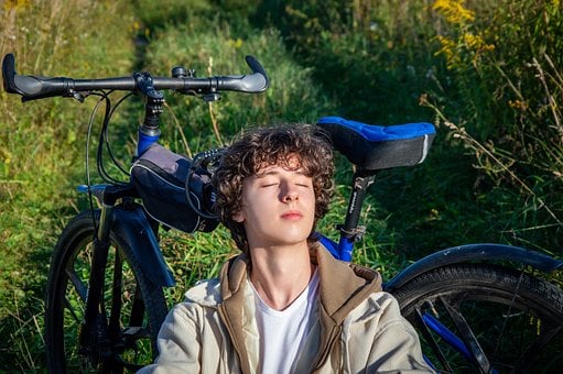 Man, Jong, Fiets, Natuur, Ontspanning