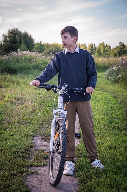 Free Teenager Bicycle photo and picture