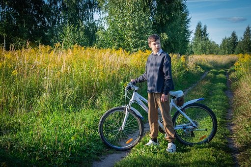 Free Teenager Bicycle photo and picture