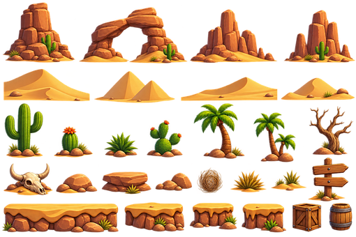 Free Desert Game illustration and picture