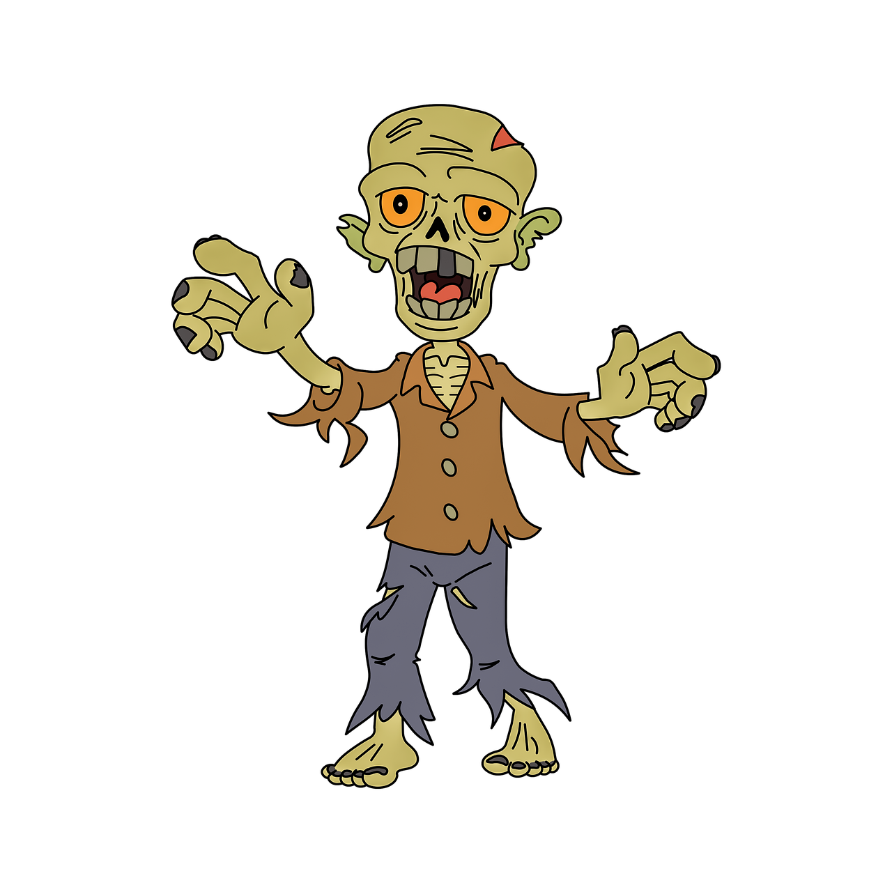 Zumbi, Desenho Animado, Monstro