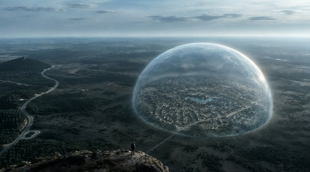Free Sci-Fi Dome illustration and picture