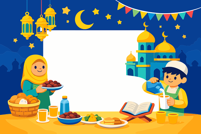 Free ramadan iftar islam vector