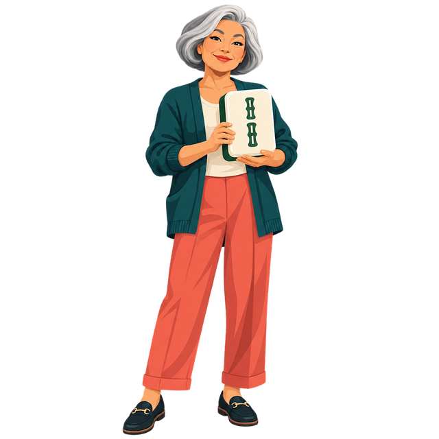 Free senior woman bone health osteoporosis illustration