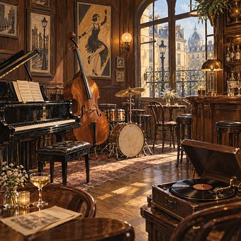Jazz, Piano, Contrabaixo, Bateria, Vinil