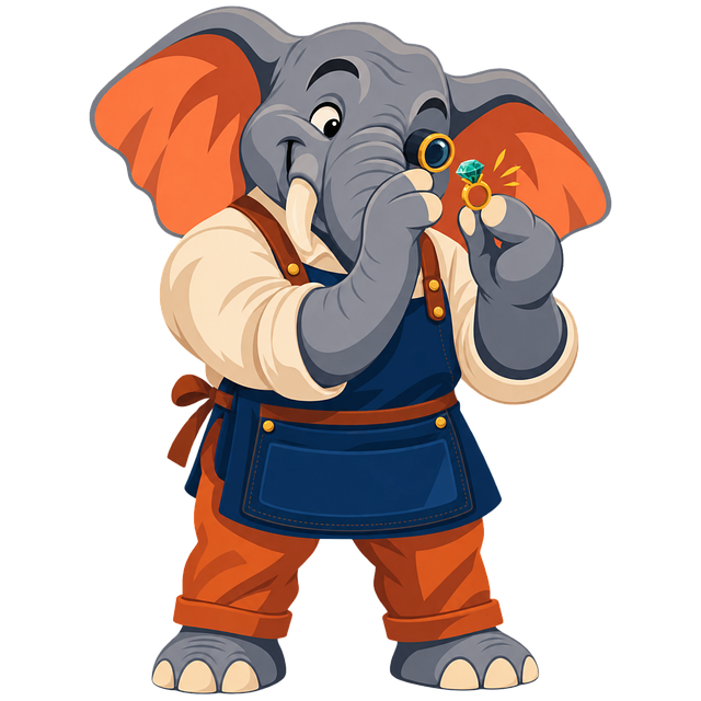 Free elephant jeweler jewelry illustration