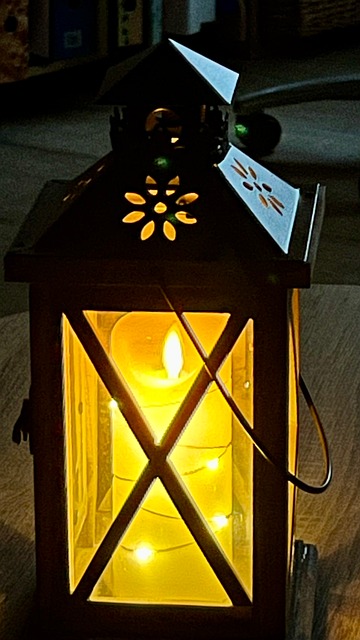 Lanterna, Vela, Luz, Decoração De Natal