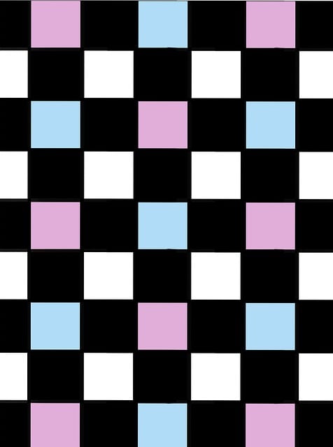 Free checkerboard pink blue illustration
