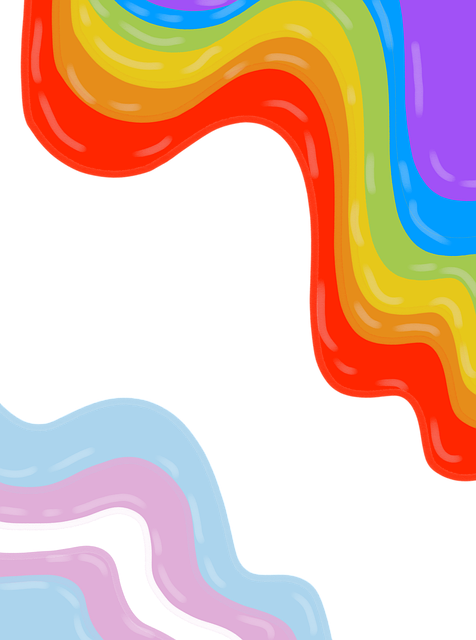 Download free HD stock image of Rainbow Nature Free rainbow nature pride illustration