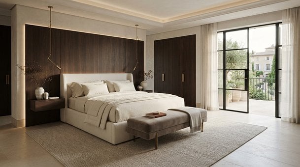Free Modern Bedroom illustration and picture