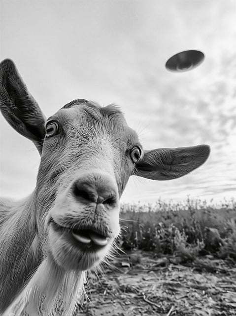 Geit, Ufo, Platteland, Grappig