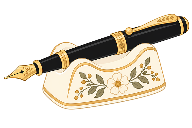 Free fountain pen elegant pen pen holder illustration