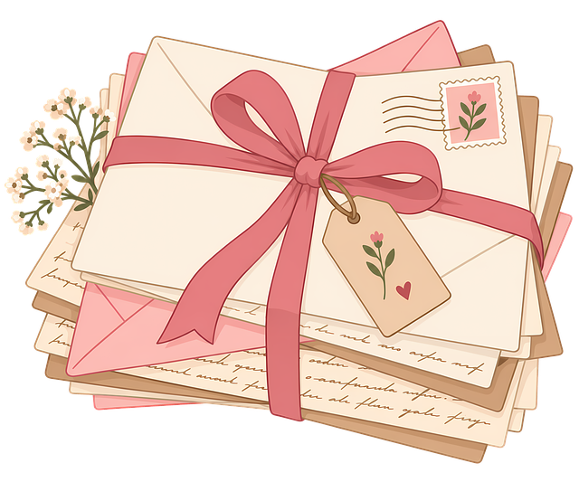 Free love letters romantic letters vintage letters illustration