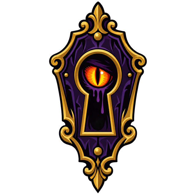 Download free HD stock image of Gothic Keyhole Glowing Eye Free gothic keyhole glowing eye keyhole illustration