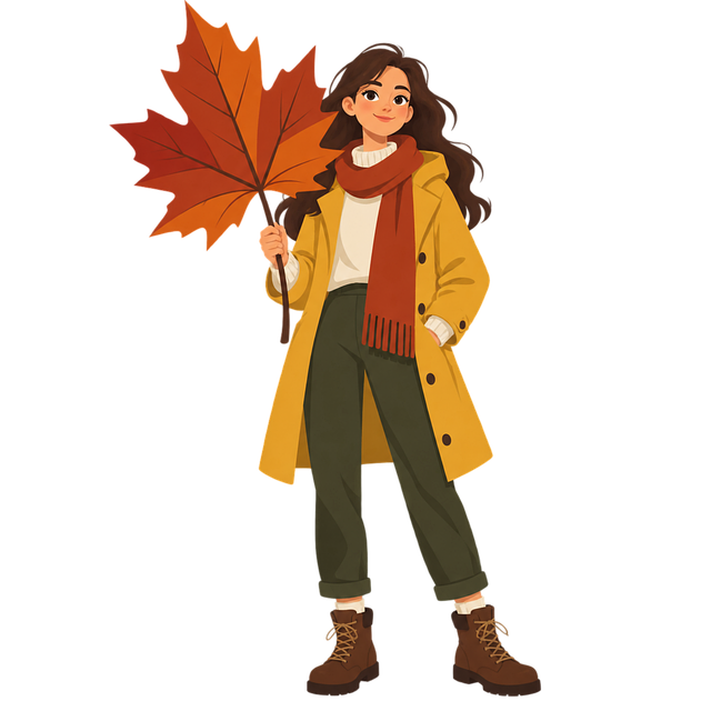 Free autumn woman autumn fashion vector