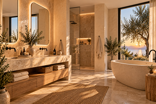 Free Luxury Bathroom Freestanding Bathtub illustration and picture