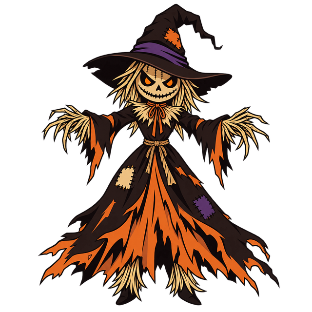 Free Scarecrow Witch vector and picture