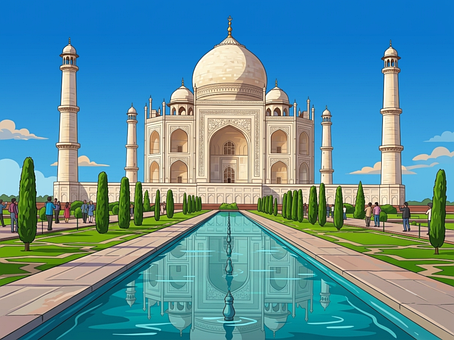 Taj Mahal, Indien, Denkmal, Historisch