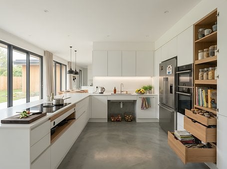 Cocina Moderna, Diseño De Interiores
