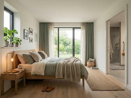 Dormitorio Moderno, Día Soleado