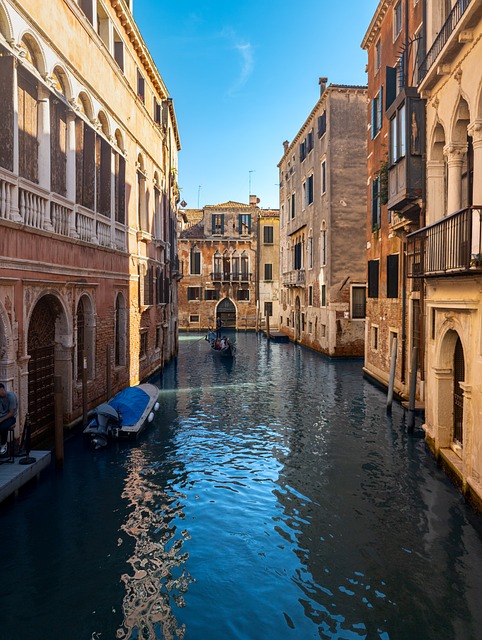 Veneza, Itália, Canal, Gôndola, Ponte