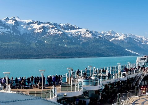 Kreuzfahrtschiff, Berge, Natur, Horizont