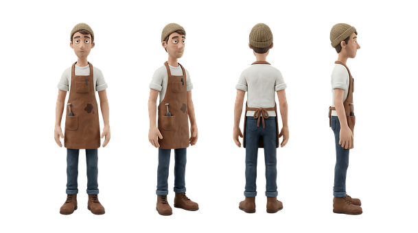 Animação Em Argila, Design De Personagem