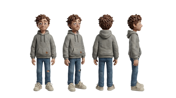 Figura De Argila, Personagem Em Moletom