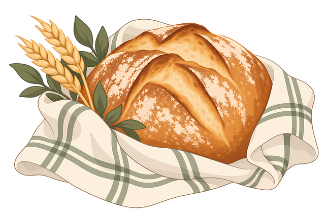 Free bread loaf artisan bread rustic bread illustration