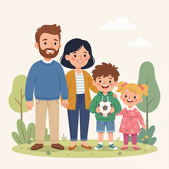 Familie, Foreldre, Barn, Fotball