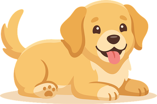 Golden Retriever, Valp, Tegneserie