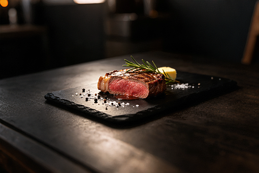 Steak, Grilovaný, Citrón, Koreni