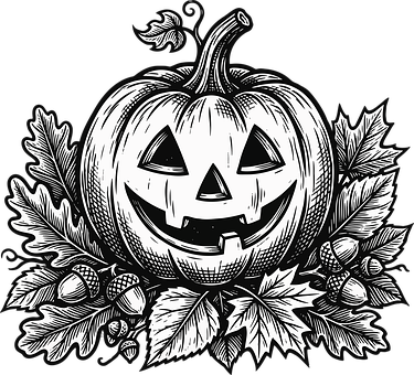 Utskåret Gresskar, Halloween Dekor