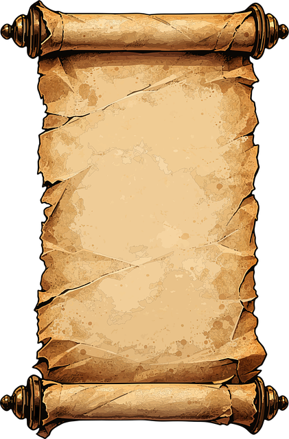 Free parchment scroll fantasy vector
