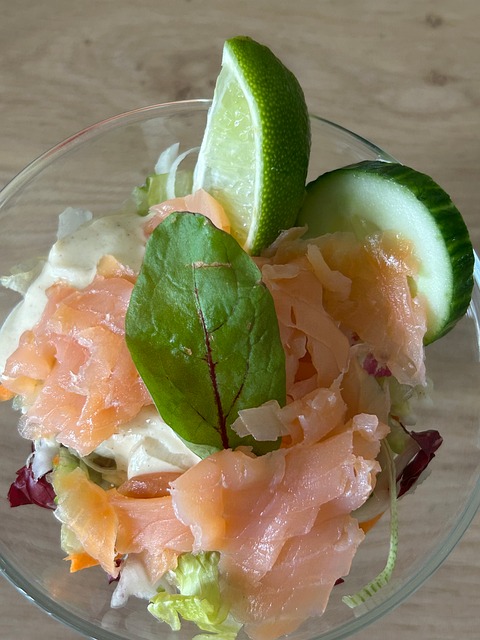 Somon, Salată, Castravete, Lime, Sănătos