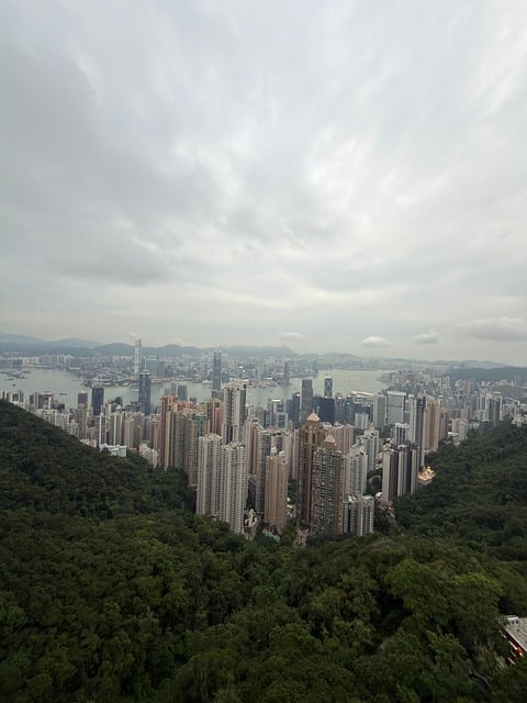Stad, Panorama, Wolkenkrabber, Hongkong