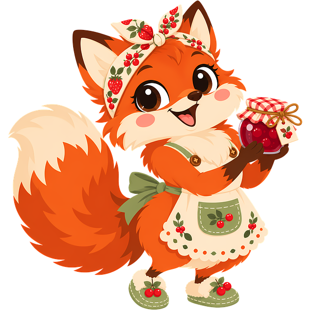 Free cute fox fox clipart jam illustration