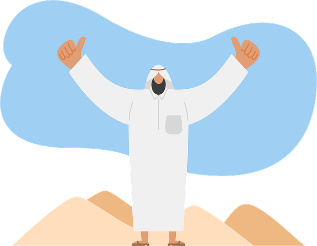 Free cartoon traditional clothing desert vector