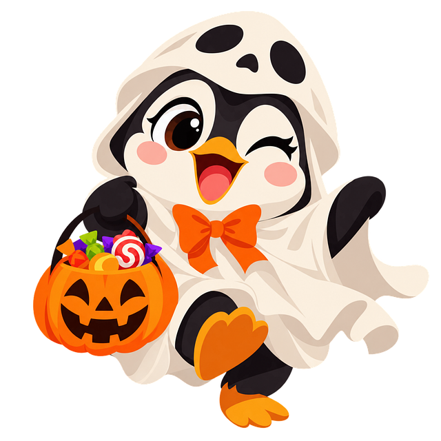 Halloween, Pinguin, Costum De Fantomă